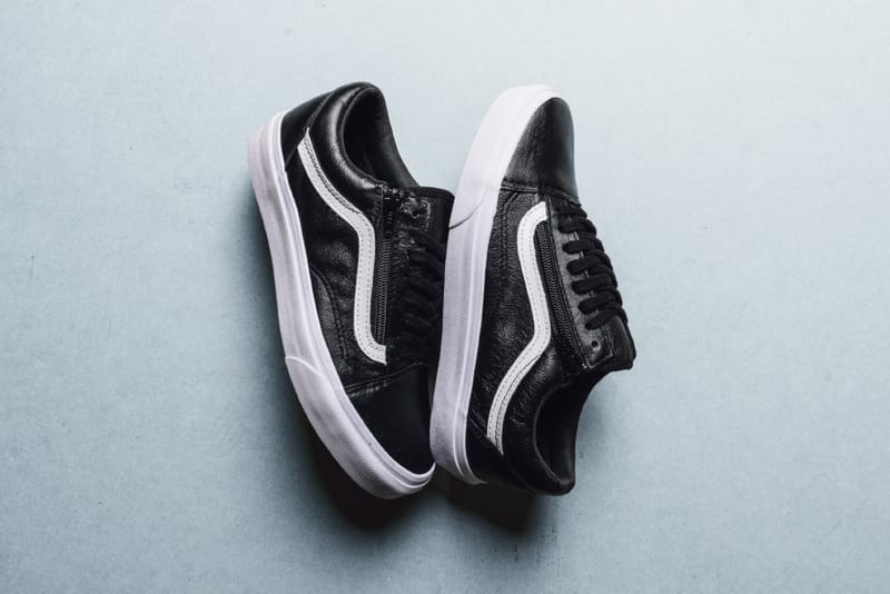 vans old skool zip leather