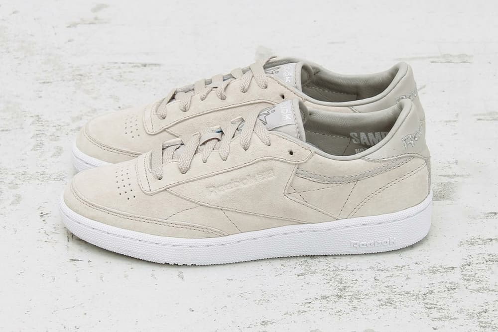 reebok classics club c legacy trainers in beige