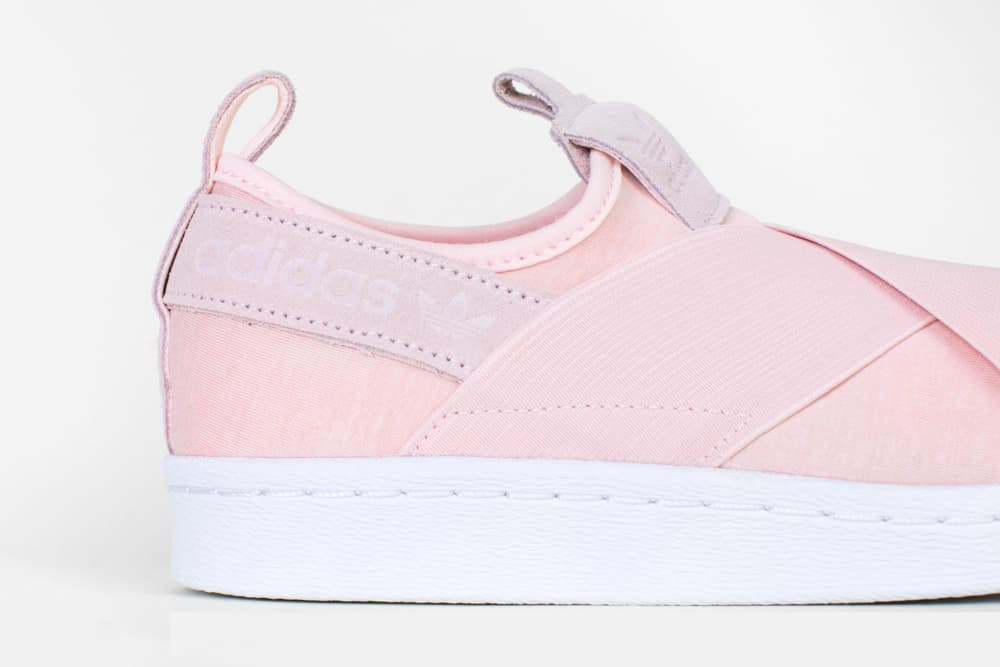 adidas superstar slip on pink
