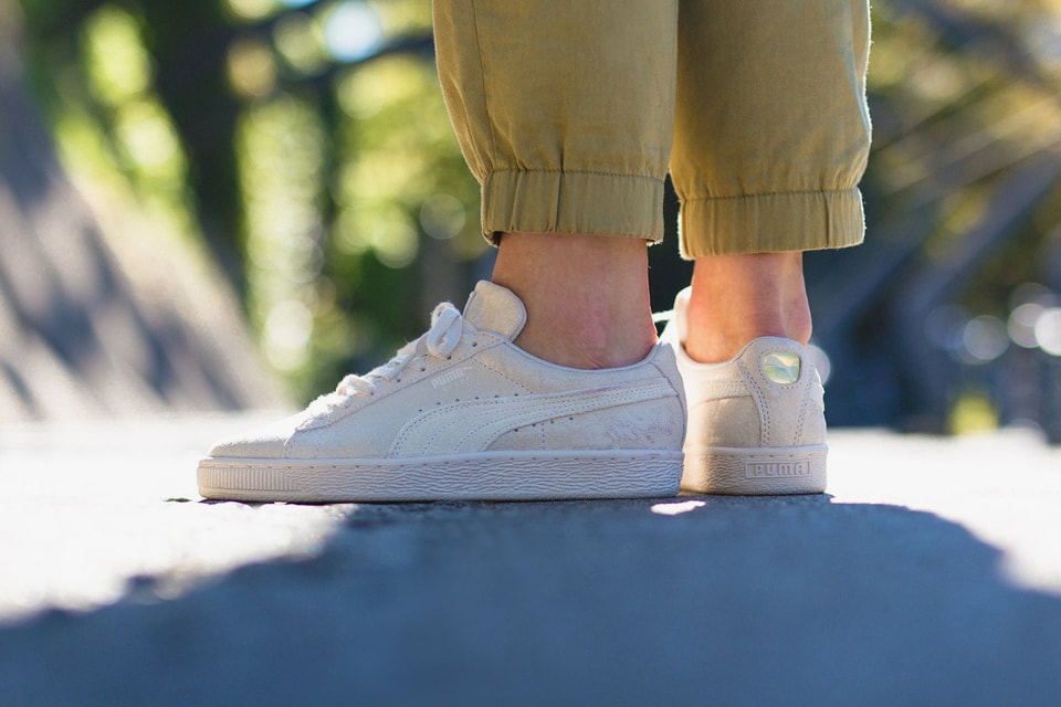 puma suede birch white