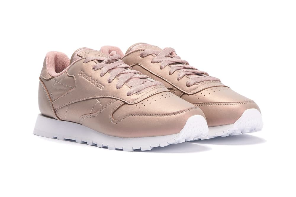 reebok classic pearlized rose gold