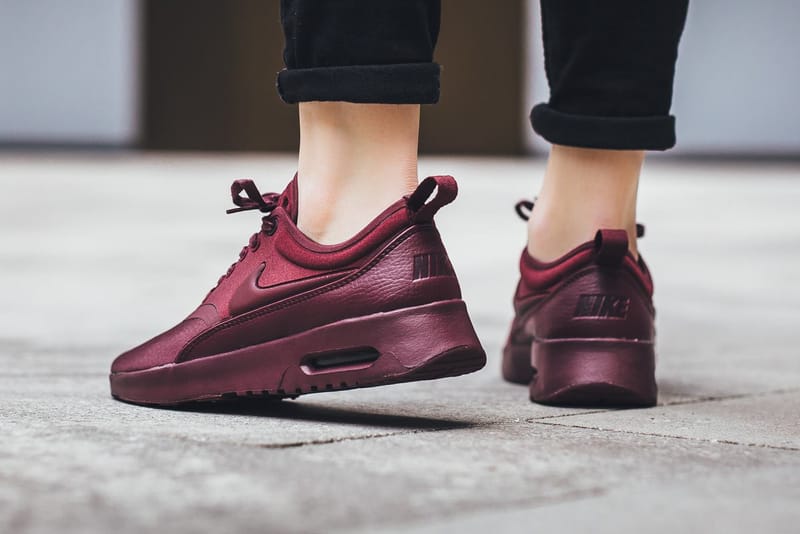 burgundy nike