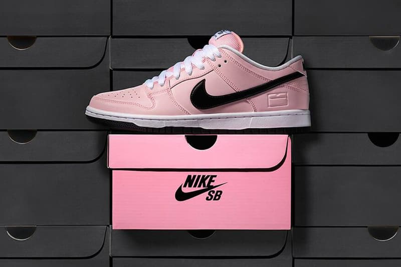 dunk low sb elite pink box