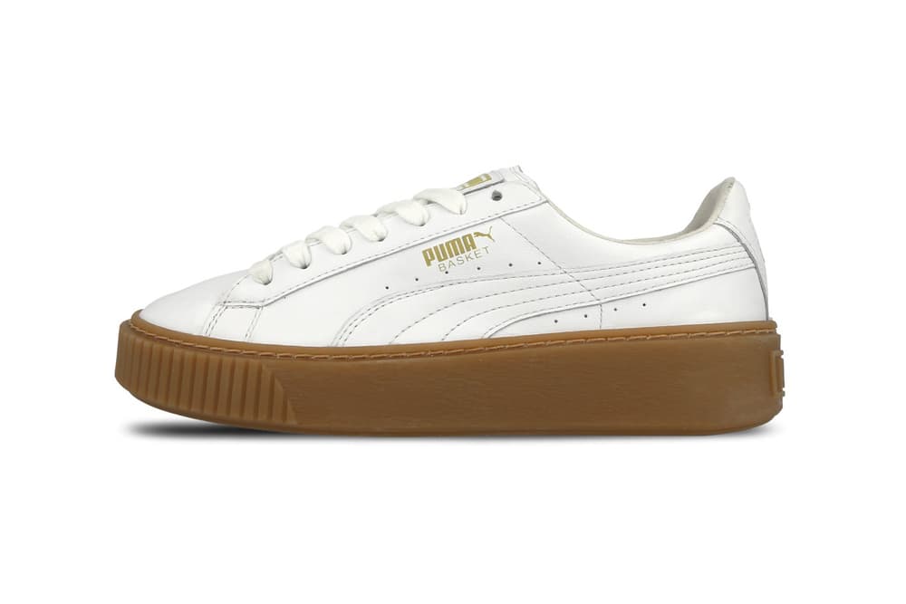 puma basket platform perf gum