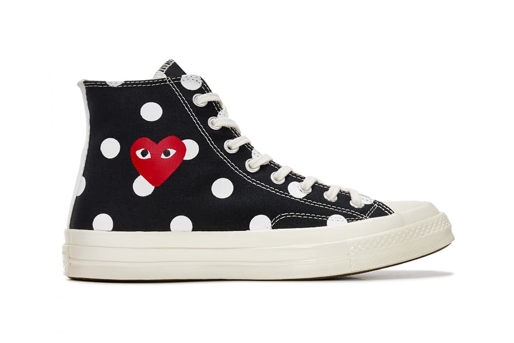 converse comme des garcons pink
