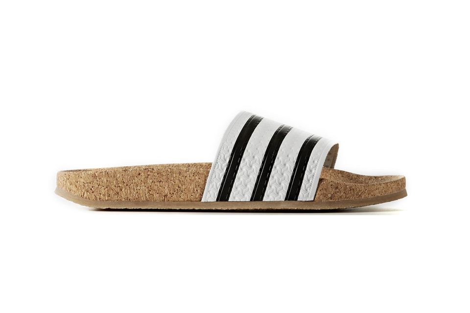 adilette cork slides mens