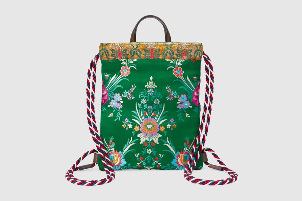 Your New Gym Bag Is This Floral Gucci Drawstring | HYPEBAE