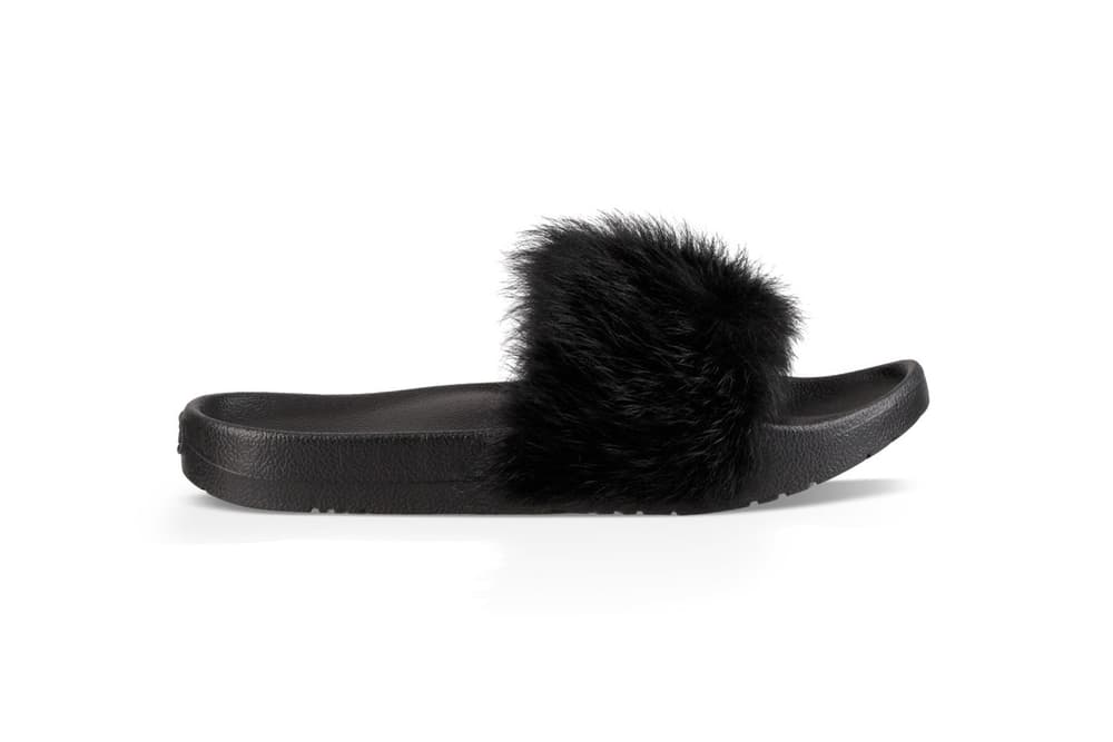 ugg platform fur slides