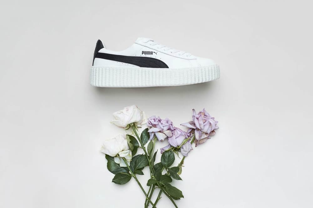puma by rihanna creeper white leather