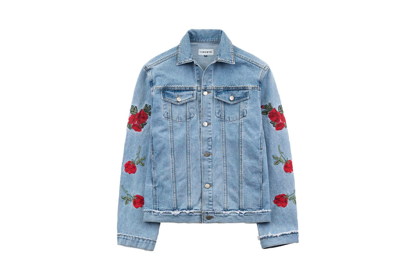 13MONTH's Denim Jacket Blooms With Roses | HYPEBAE