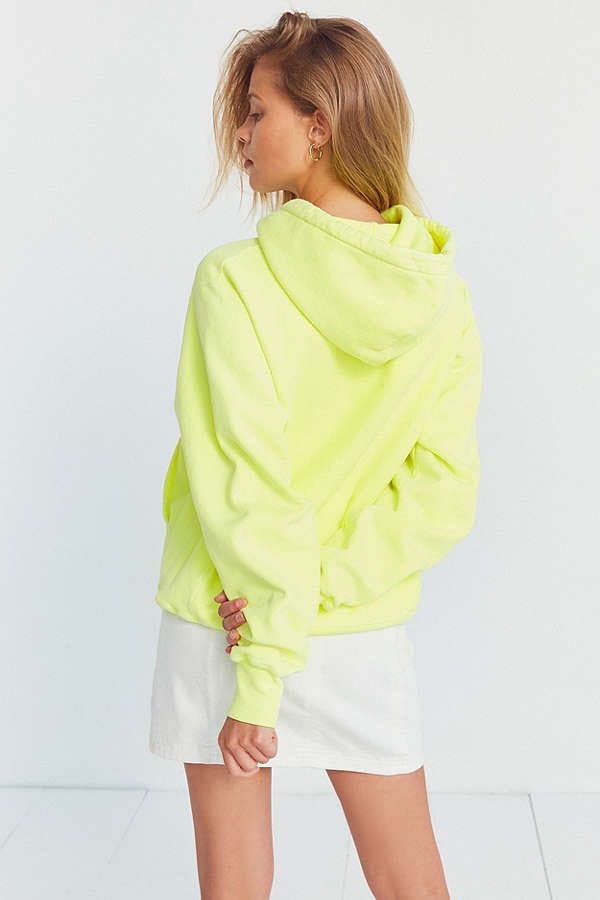 Neon yellow cheap champion hoodie