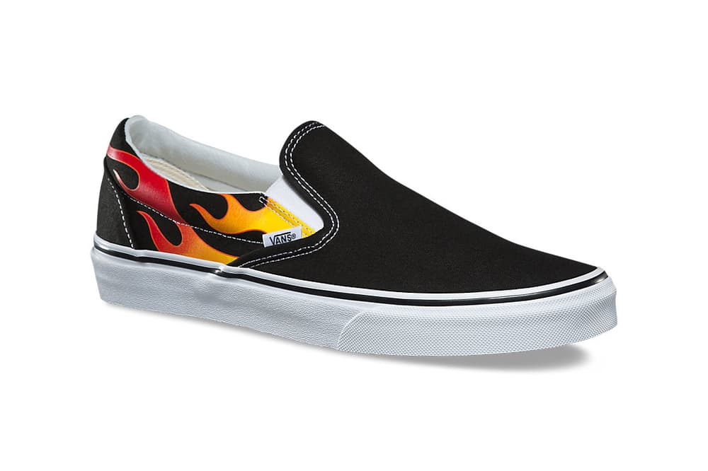vans flame slides