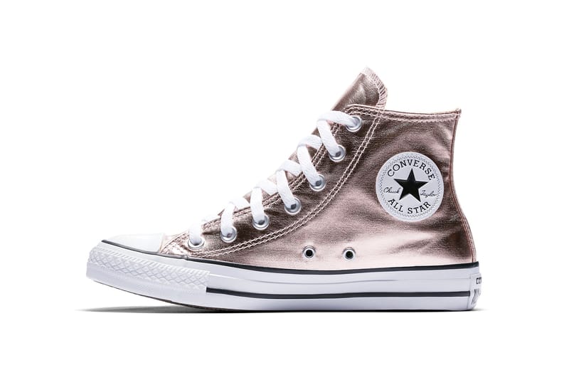 Converse chuck taylor metallic rose gold sale