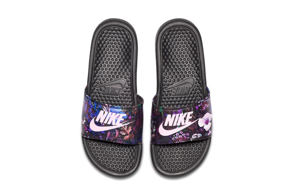 nike floral slides mens