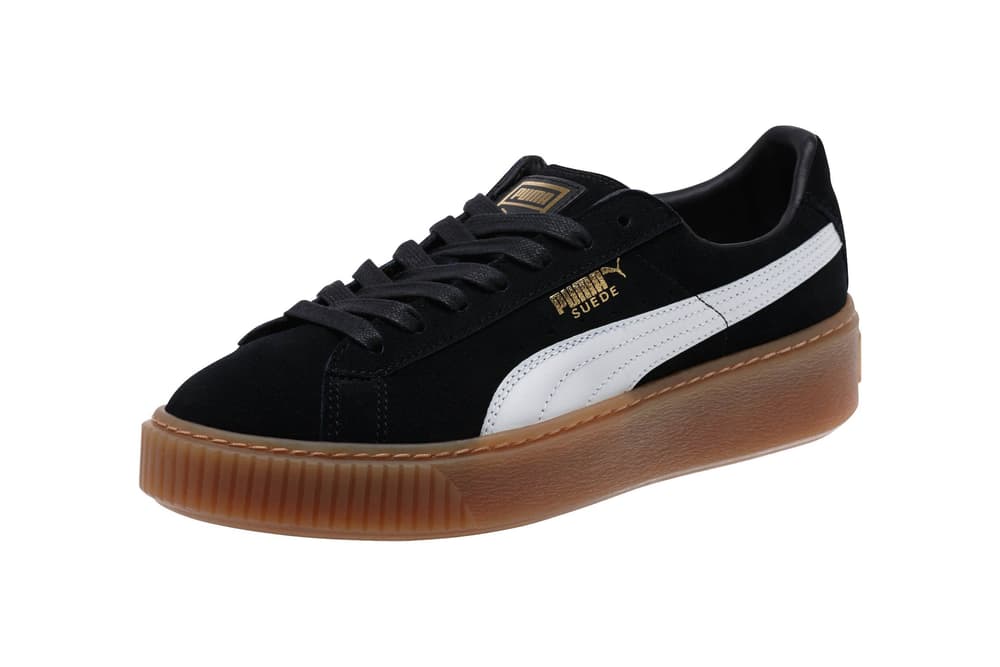 puma mayze gum sole platform sneakers in tan