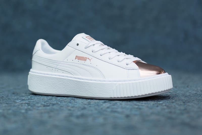 puma suede platform gold puma suede platform gold