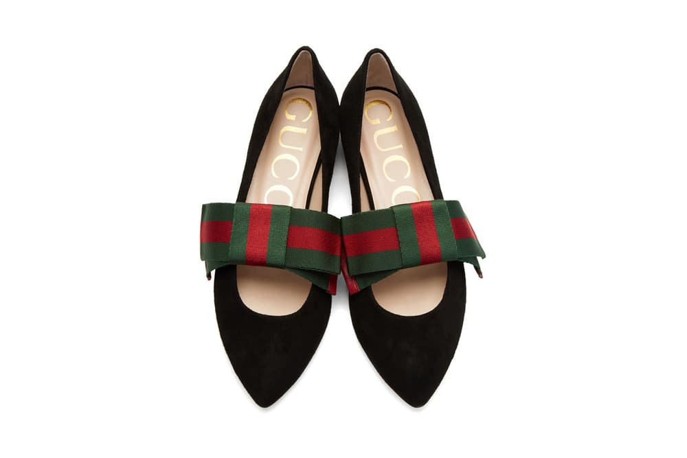 gucci bow ballet flats
