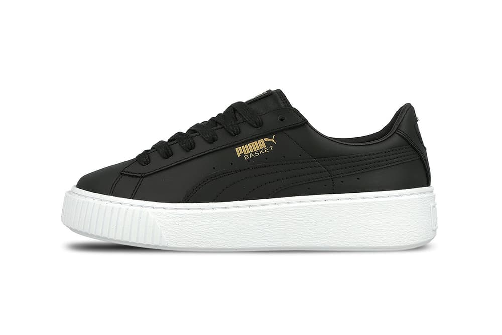 PUMA Basket Platform Core in White and Black | HYPEBAE