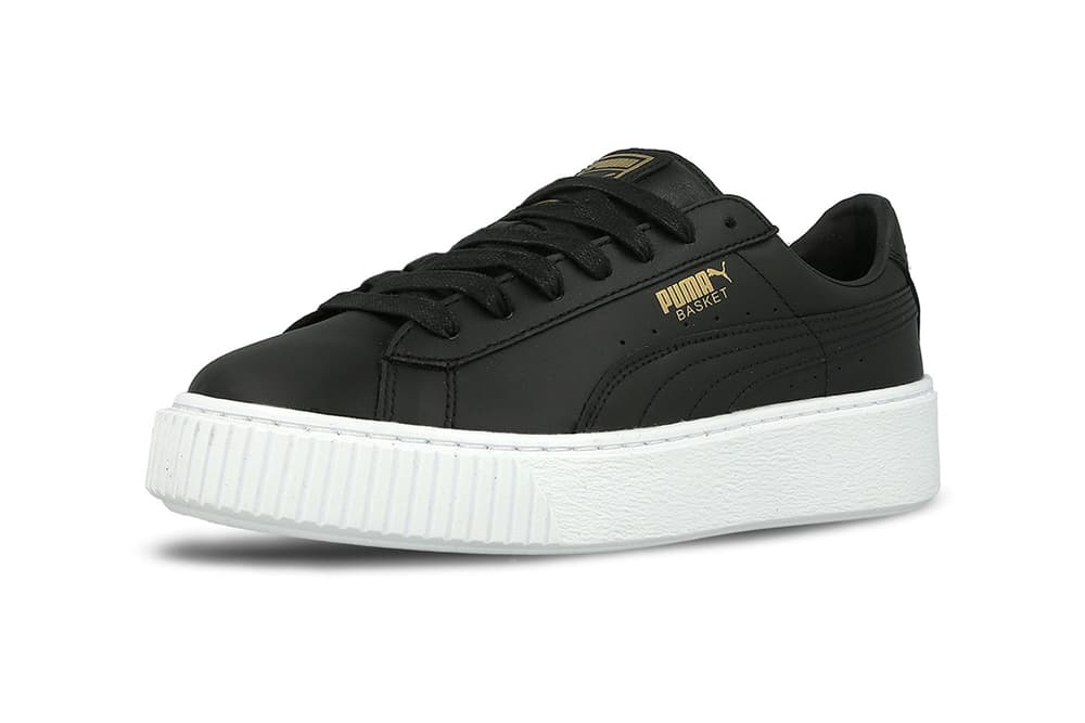 puma basket platform outfit