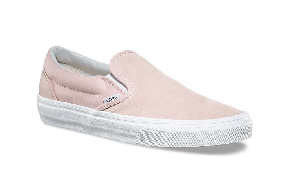 vans slip on shoes pink