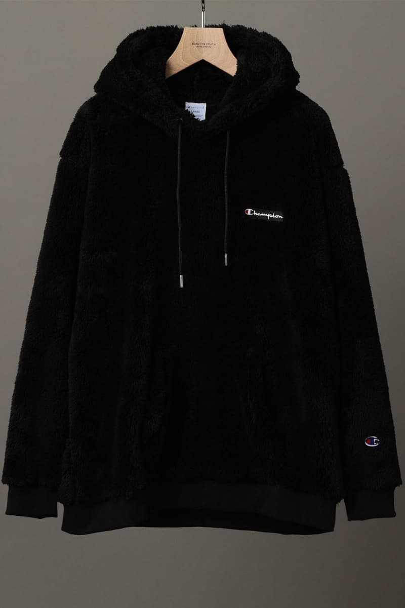champion sherpa hybrid super fleece po hoodie