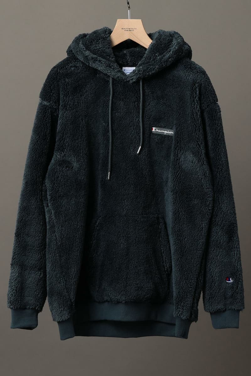 champion sherpa hybrid super fleece po hoodie