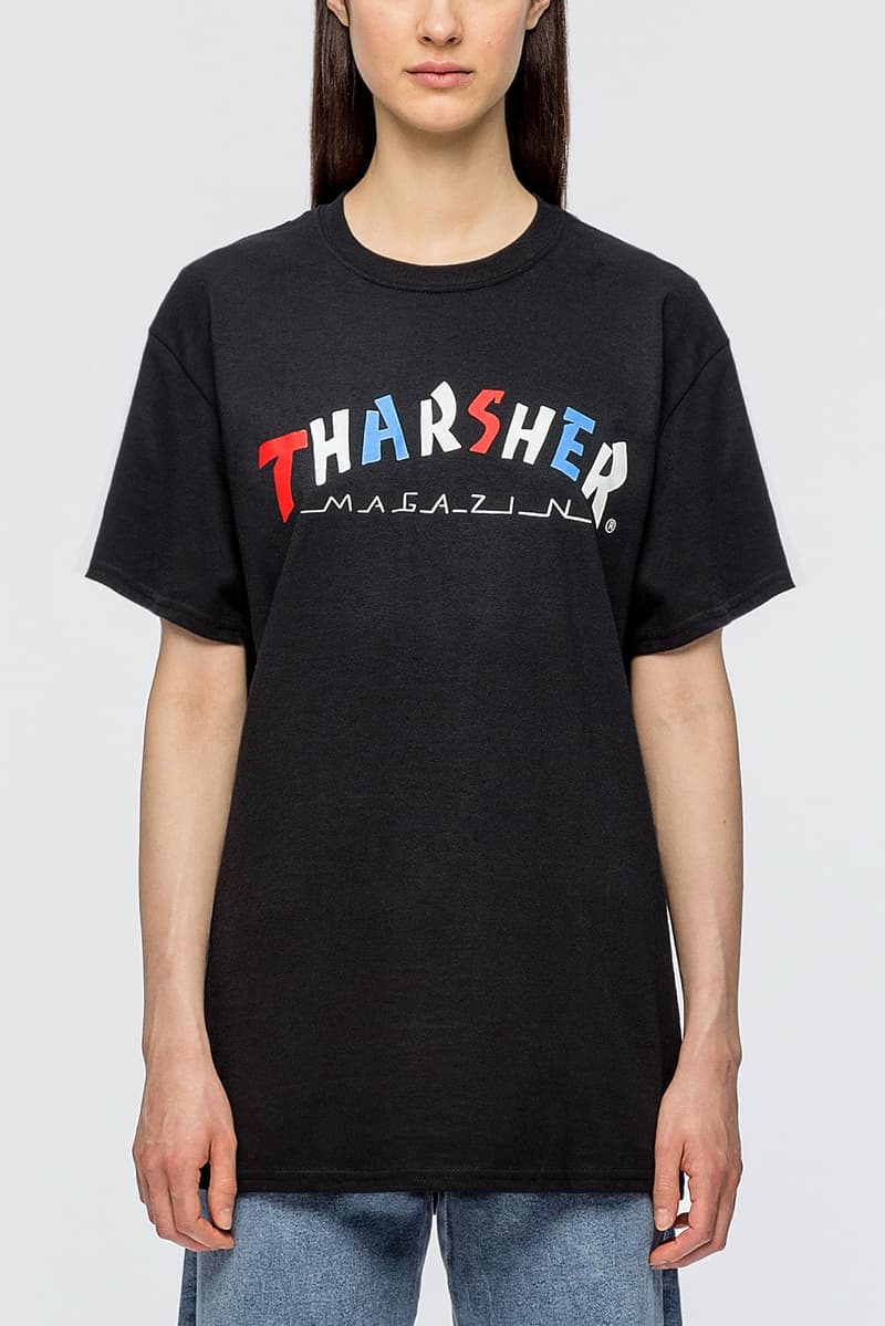 thrasher shirt with roses