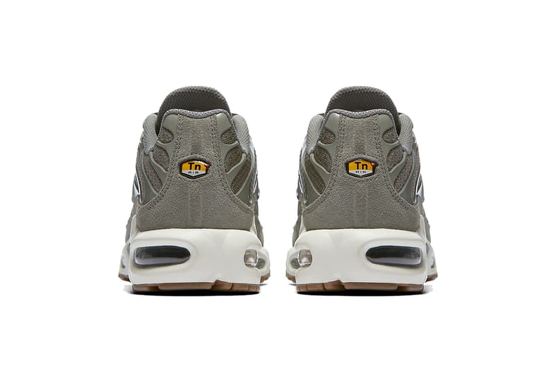 nike air max plus olive green and pink