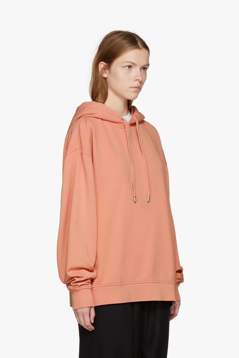 acne studios pink hoodie