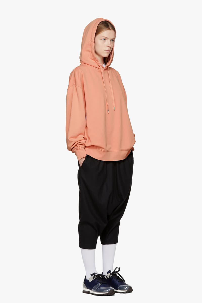 acne studios pink hoodie