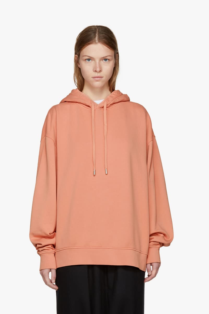 acne studios pink hoodie