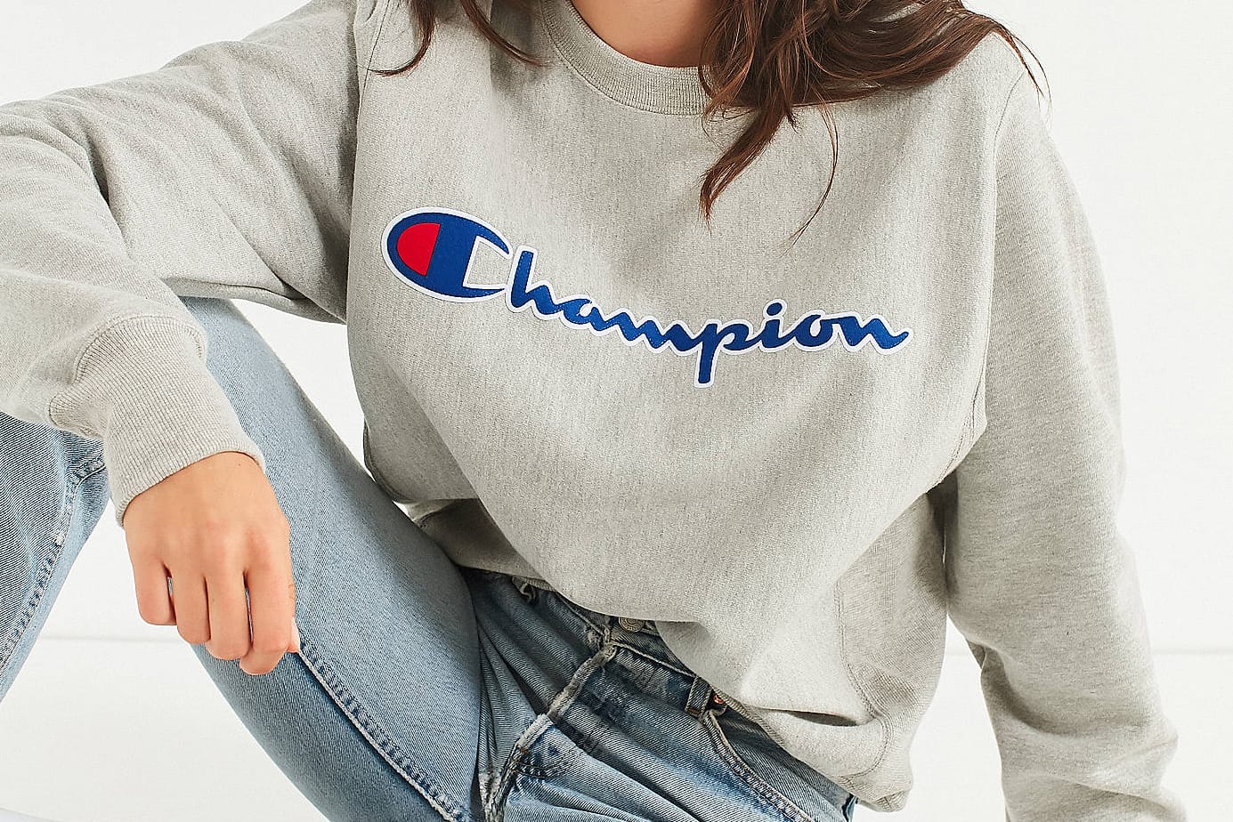 Champion's Script Sweatshirt Is Your Grey Go-To | HYPEBAE