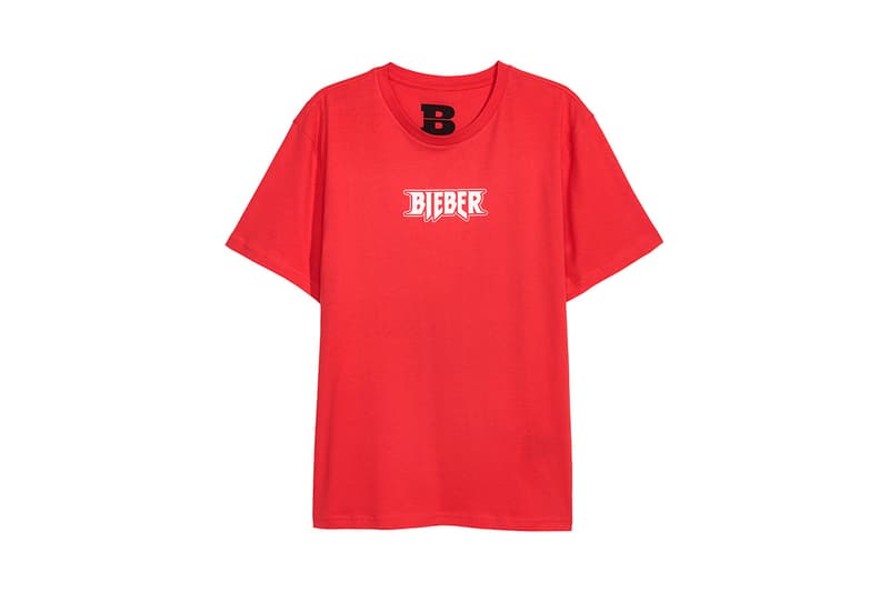 justin bieber tour merch h&m