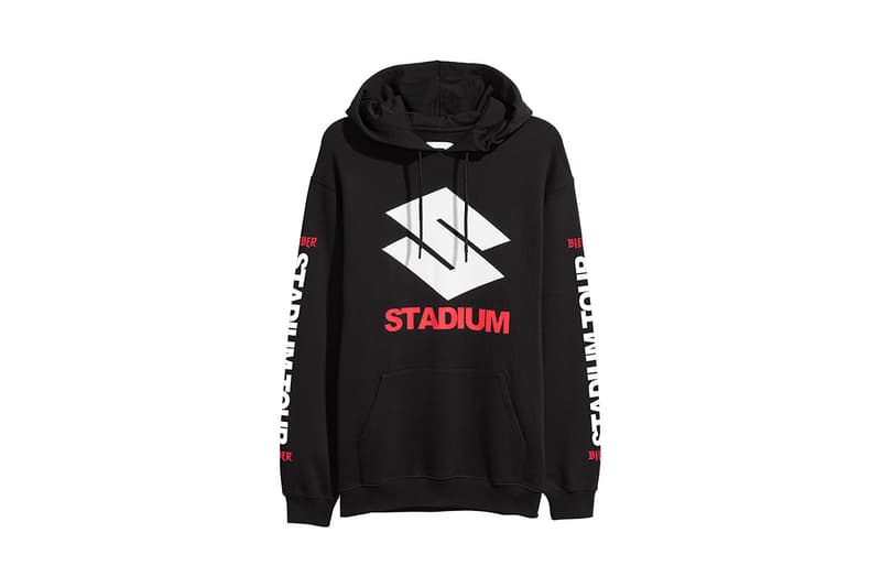 justin bieber tour merch h&m