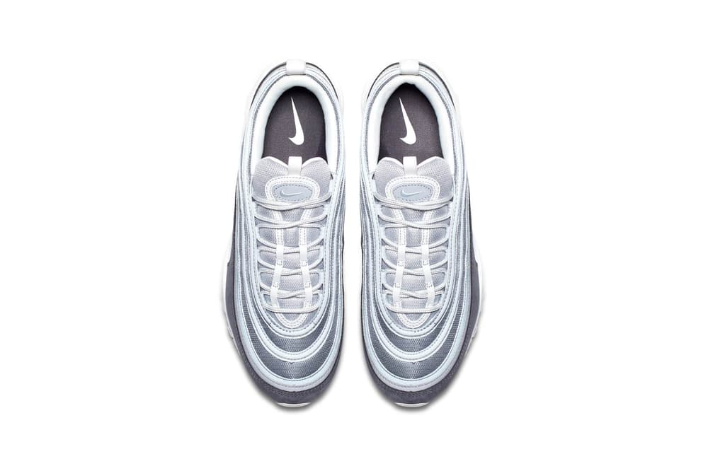 air max 97 wolf grey on feet