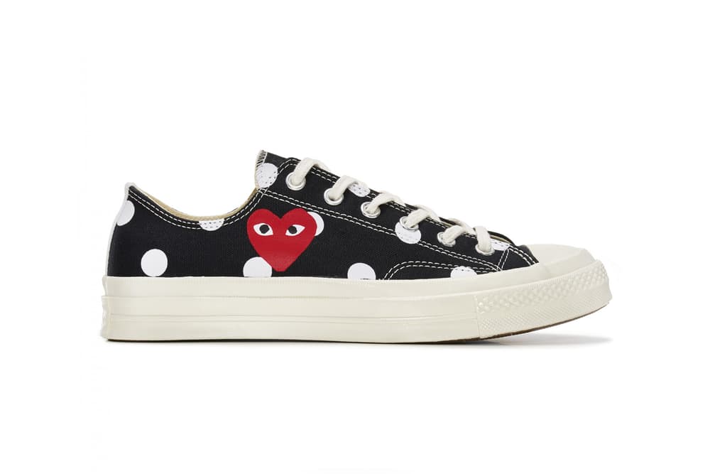cdg play polka dot converse