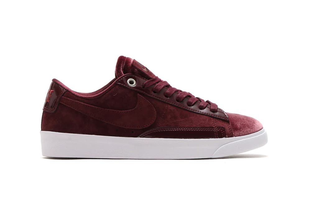 nike blazer little burgundy