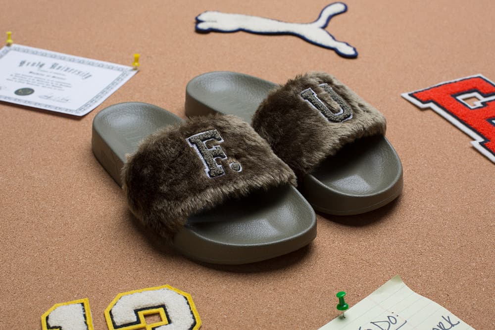 rihanna puma slides blue
