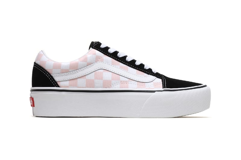 Platform vans pink checkerboard hotsell