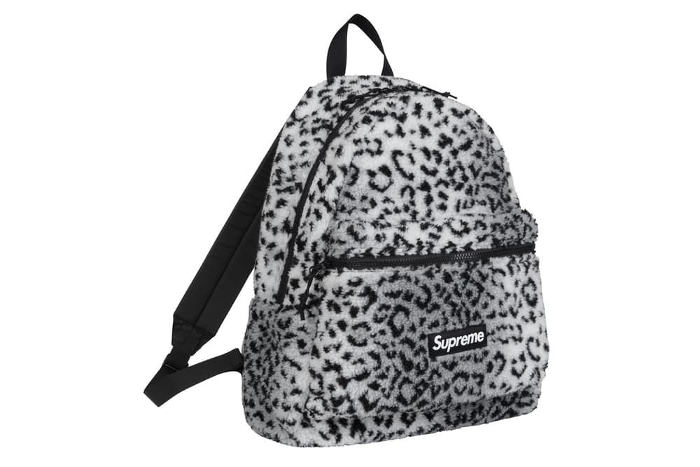 Supreme White Leopard Backpack