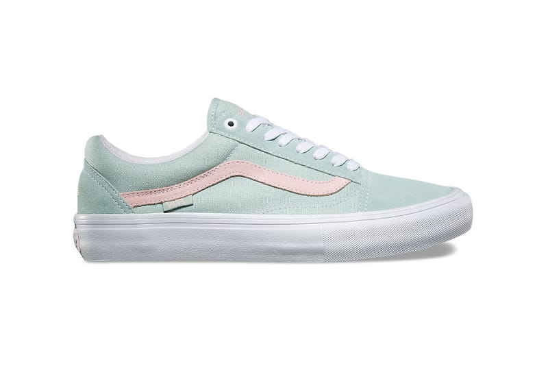 grey and pink vans old skool