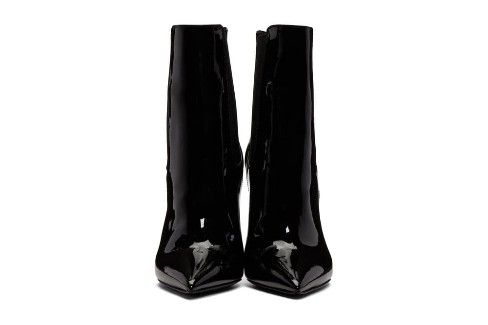 ysl black leather chelsea boots