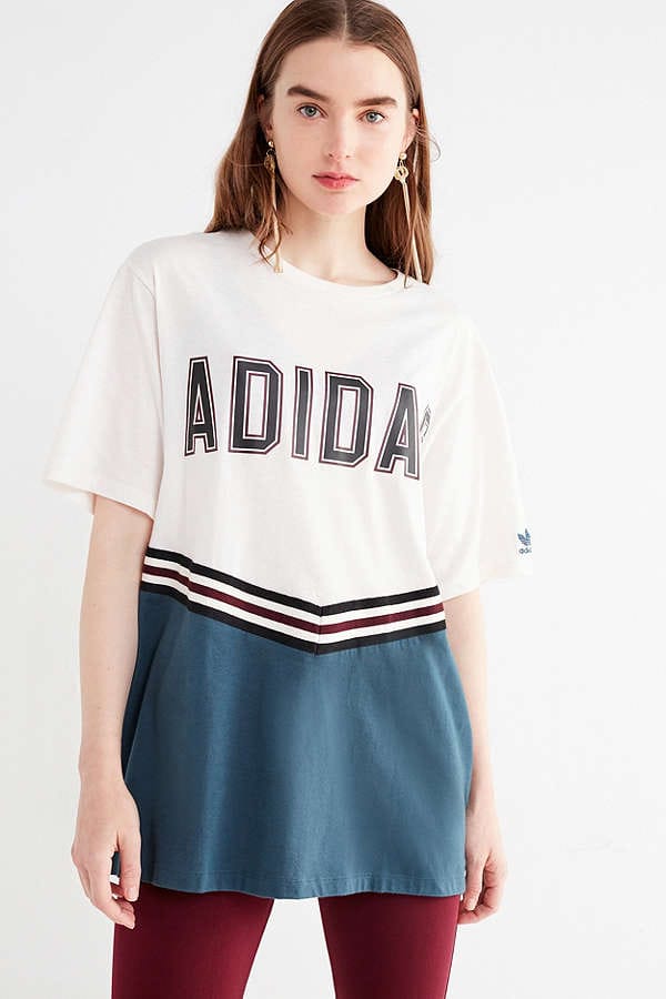 adidas colorblock tee shirt adidas colorblock tee shirt