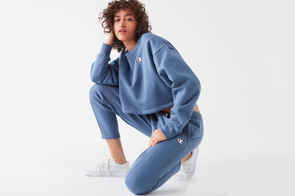 Champion x Urban Outfitters' Blue Sweatshirt Set | Hypebae