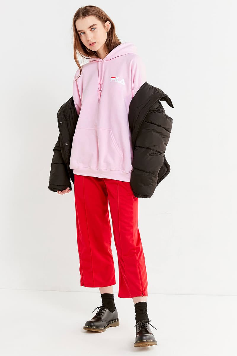 pink fila top