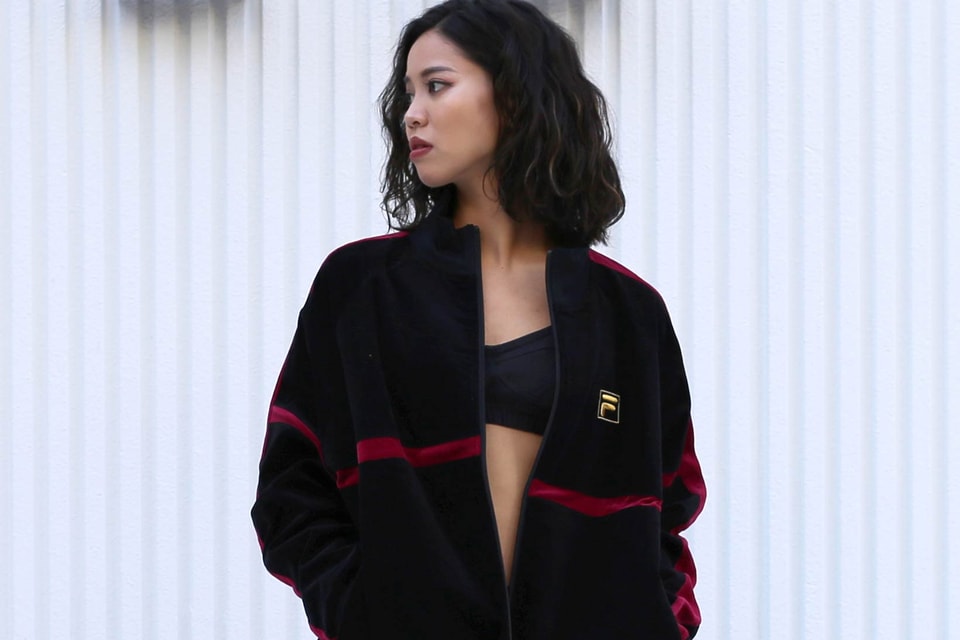 black fila tracksuit