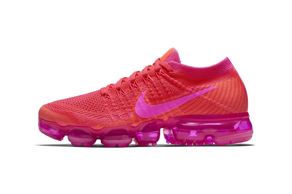 nike vapormax pink and red