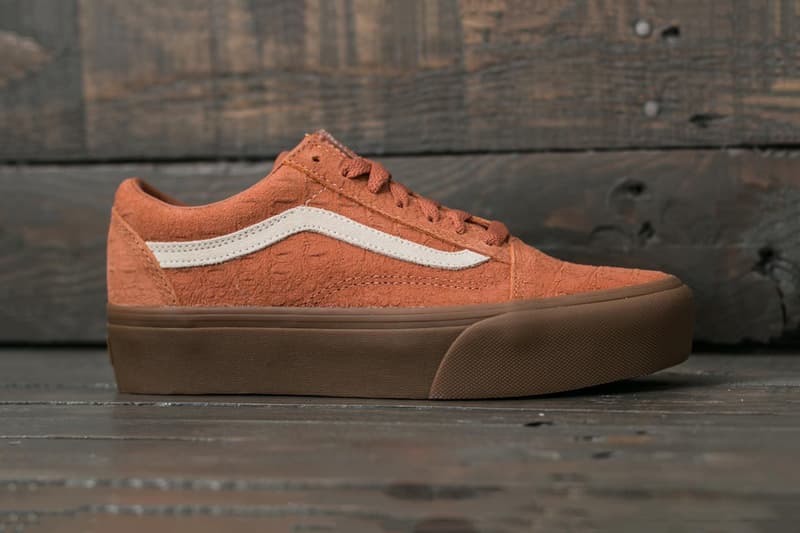 vans old skool platform tan