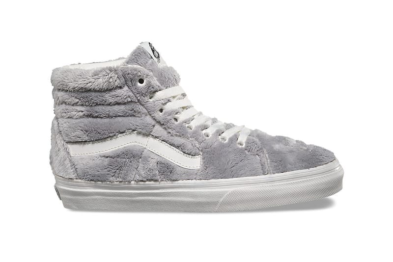 Furry high top vans best sale