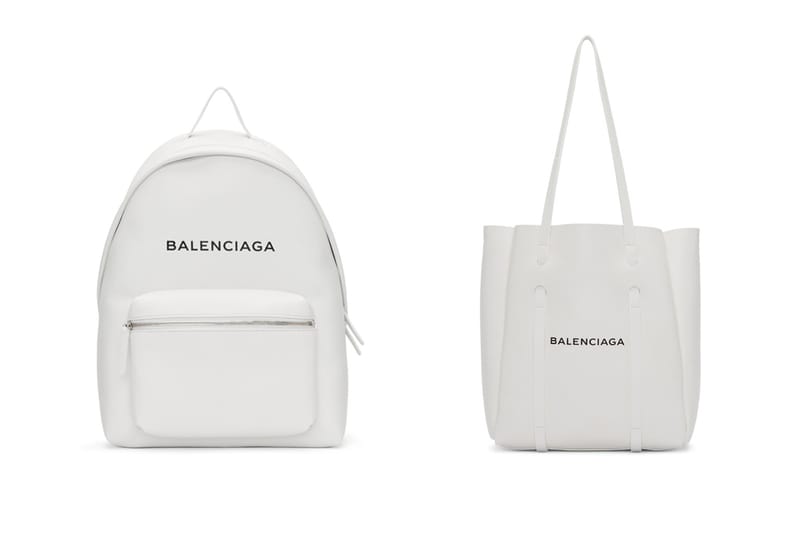 Balenciaga Releases Winter White Logo Bags | Hypebae